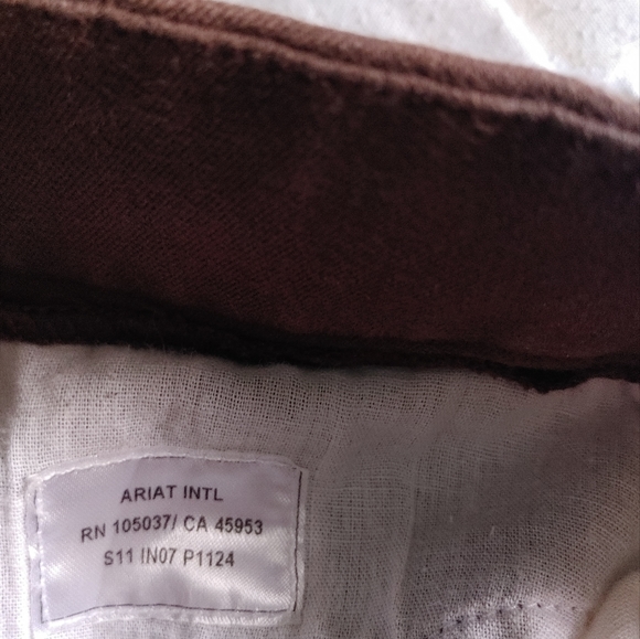 Ariat riding pants Brown size 28r - Picture 8 of 8